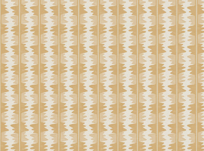Jigzag linen union fabric in Yellow