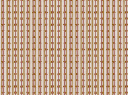 Starfall Stripe printed cotton, linen union fabric in Pink