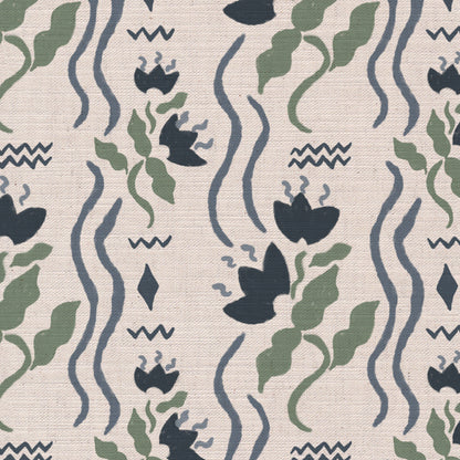 Meadow Jive Fabric in Ink Blue
