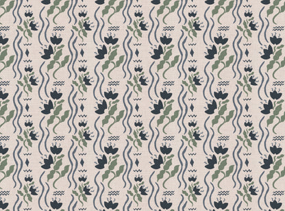 Meadow Jive Fabric in Ink Blue