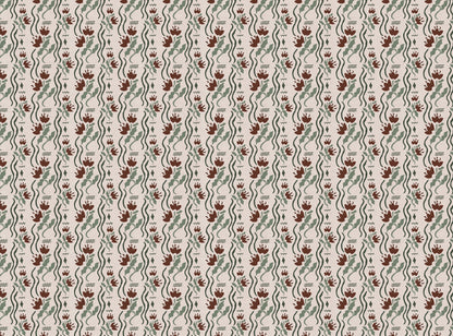 Meadow Jive Fabric in Nutmeg