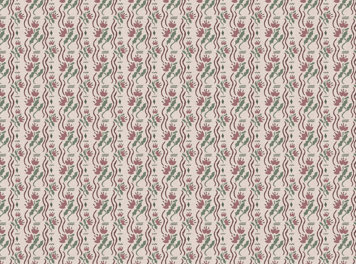 Meadow Jive Fabric in Pink