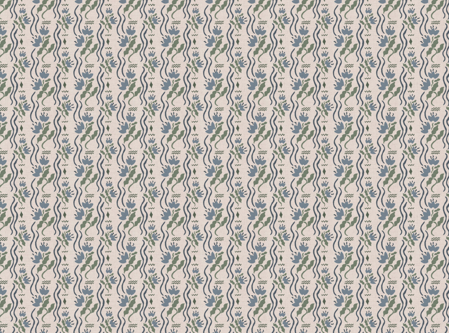 Meadow Jive Fabric in Blue