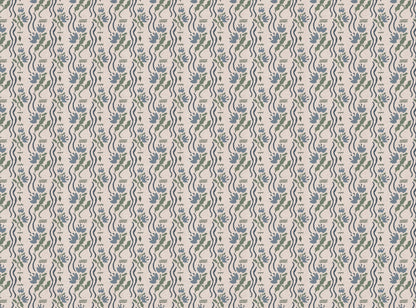 Meadow Jive Fabric in Blue