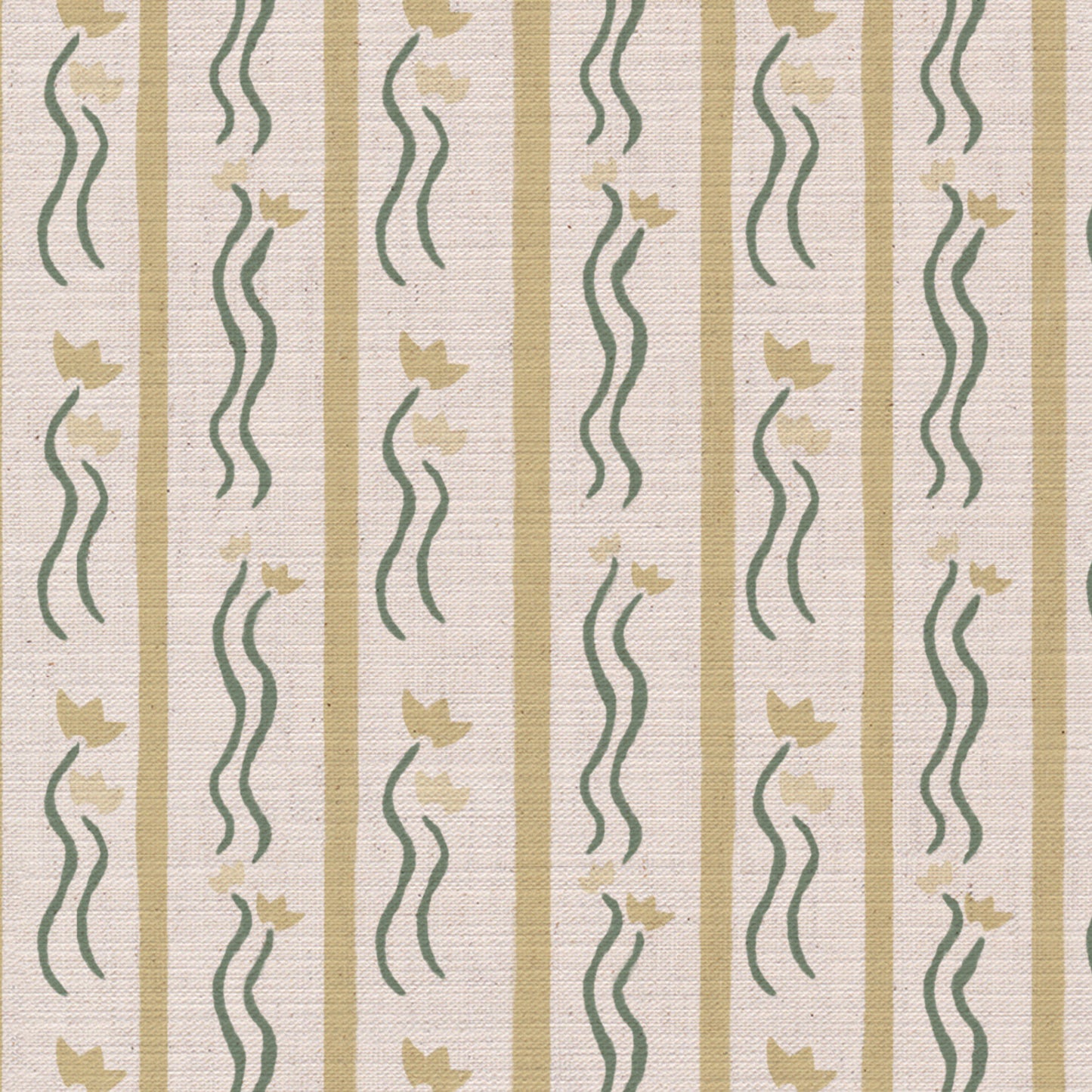 Jive Stripe Fabric in Yellow