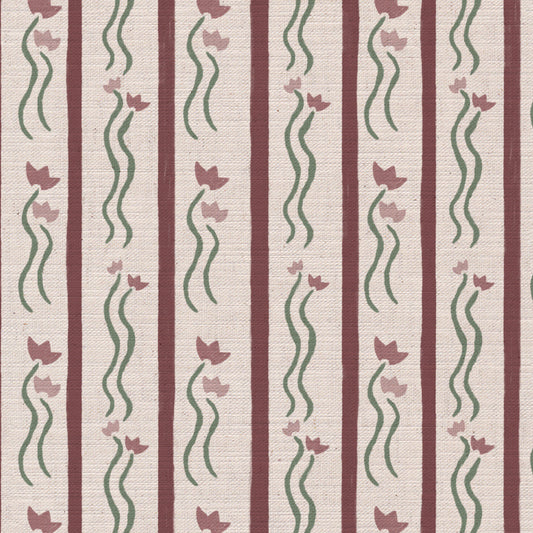 Jive Stripe Fabric in Pink
