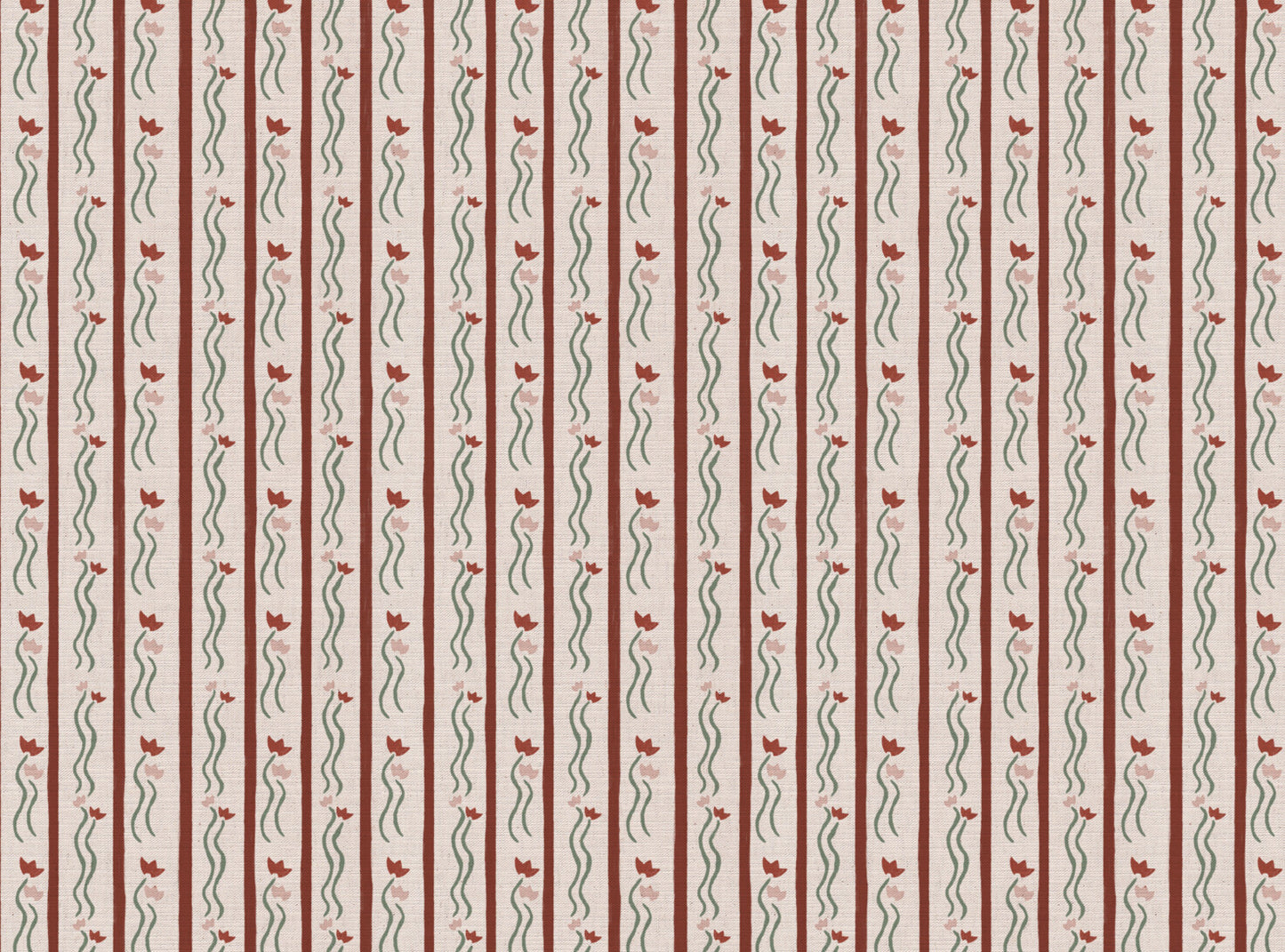 Jive Stripe Fabric in Red