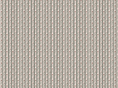 Jive Stripe Fabric in Nutmeg and Green