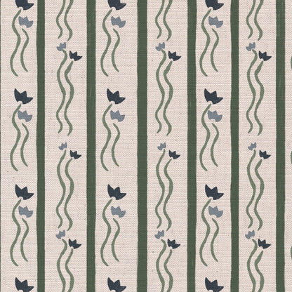 Jive Stripe Fabric in Blue