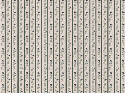 Jive Stripe Fabric in Blue