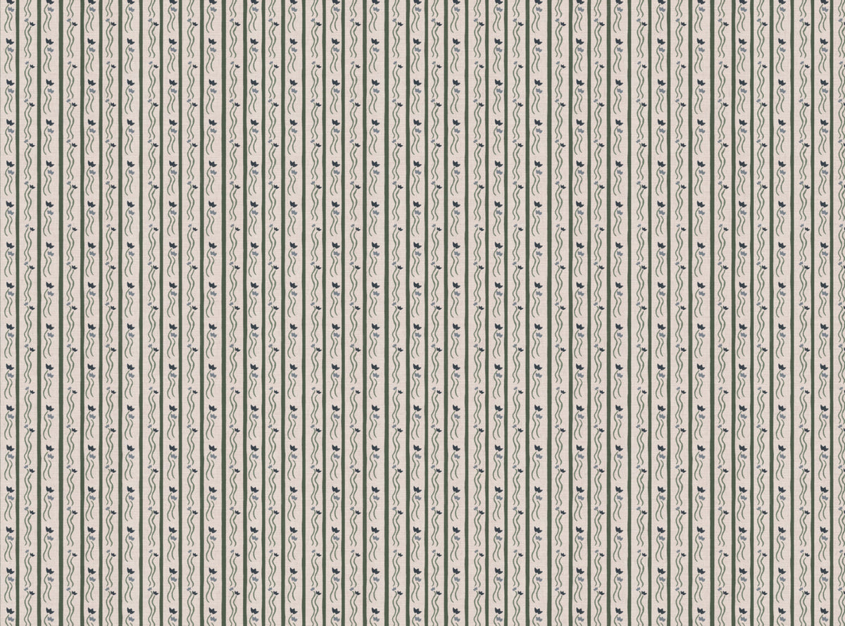 Jive Stripe Fabric in Blue