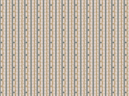 Rodeo check printed cotton, linen union fabric in Yellow and Blue